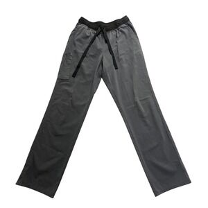 Medline‎ Scrub Pants Womens Medium Charcoal Gray Modern Fit Drawstring Nursing